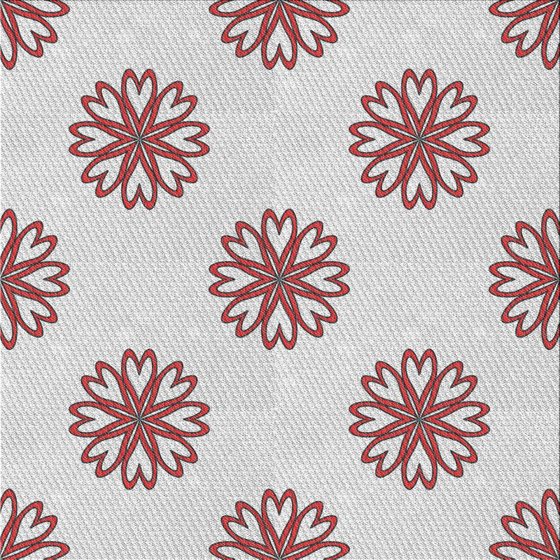 Tapis brun/blanc cassé tissé à la machine, Carré 8 pi
