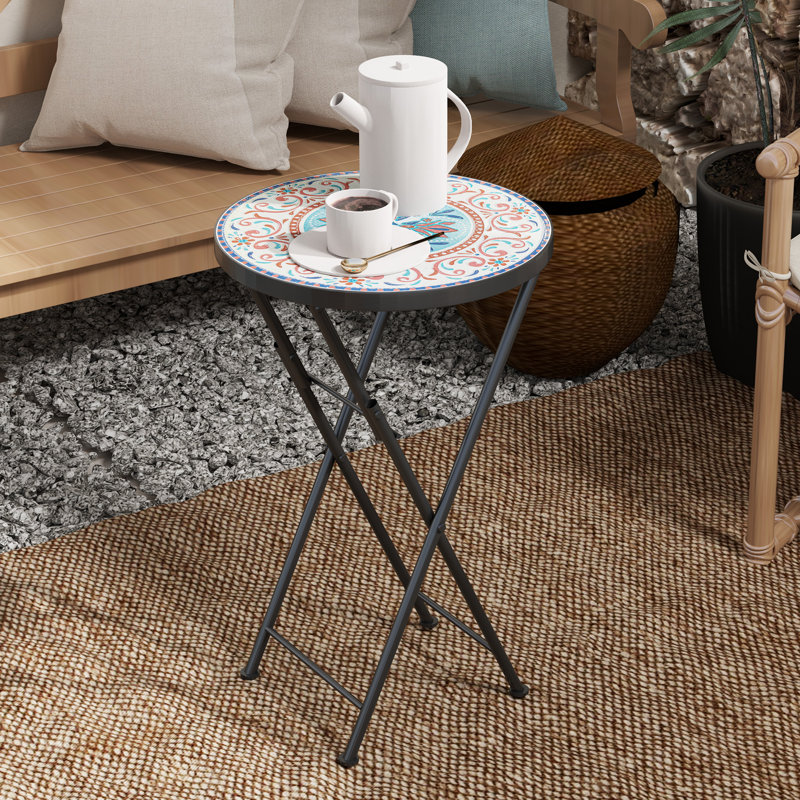 Round 35.5Cm L Side Table