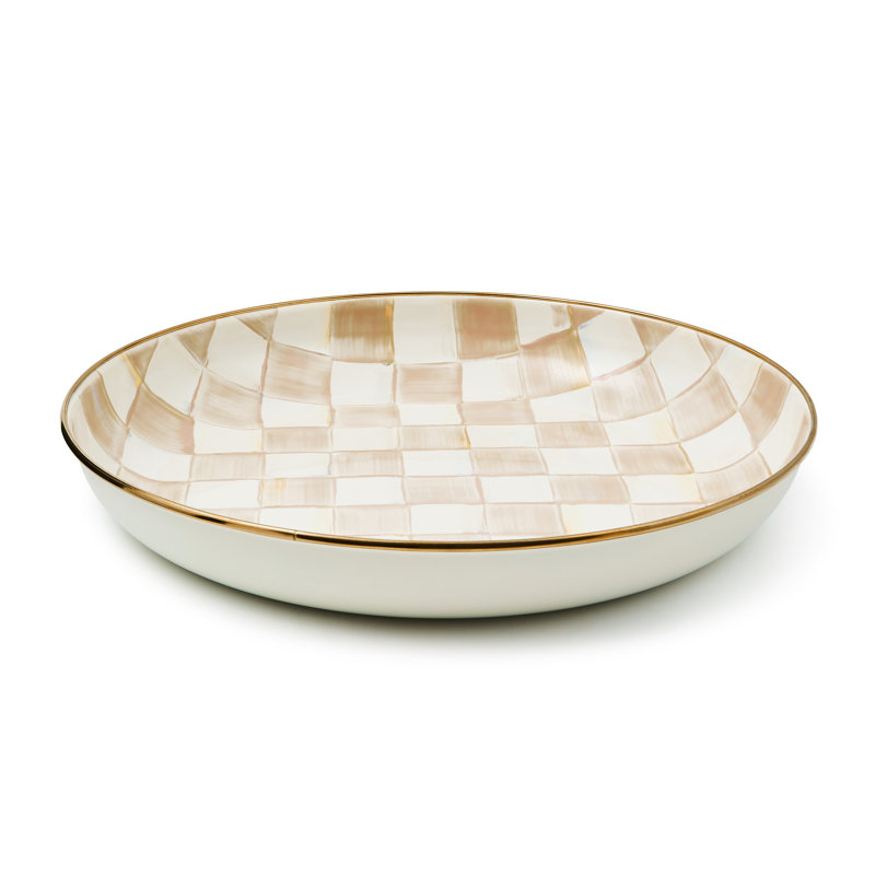 Mocha Check Abundant Bowl