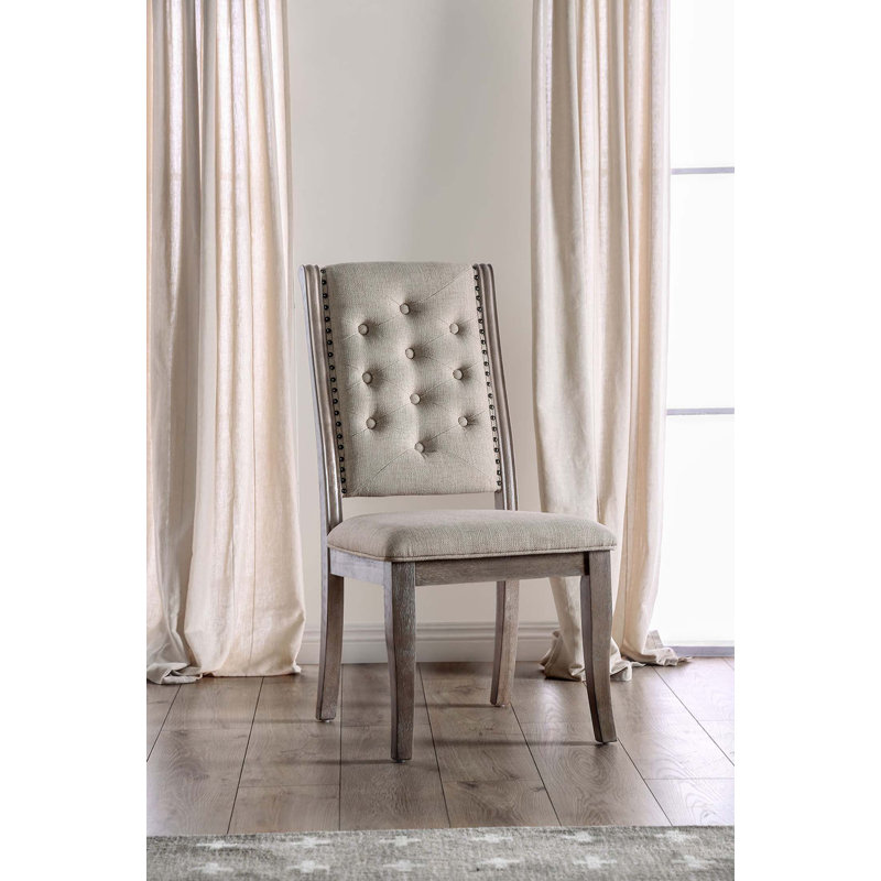 Ensemble de 2 chaises de salle à manger Natural Rustic Tone