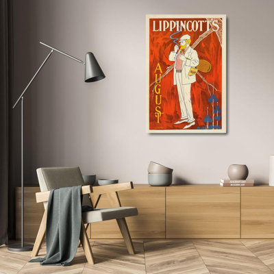 "Lippincott's August" by  MuseumPrints - Gallery Wrap Canvas Wall Art