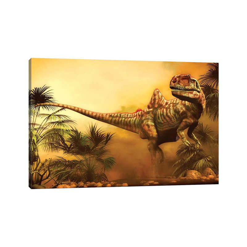 Concavenator Was A Theropod Dinosaur From The Early Cretaceous Period by Philip Brownlow - Wrapped Canvas Painting