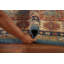 Tapis oriental géométrique bleu Kazak 9