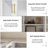 70.9" Display Cabinet With Glass Door