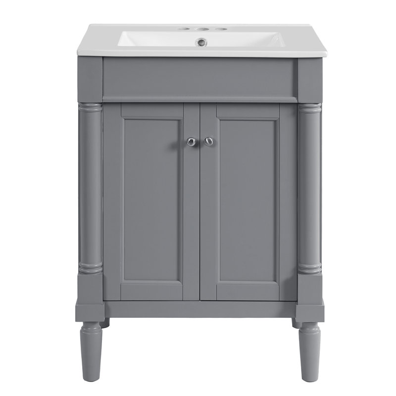 Vanities, Gray/Brushed Nickel