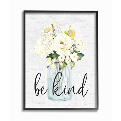 "Be kind soft Spring bouquet" par lettres et doublé-impression d’art graphique