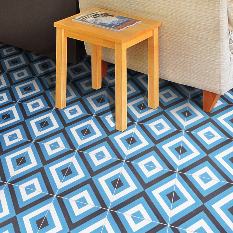 Jadida 8" x 8" Cement Patterned Wall & Floor Tile