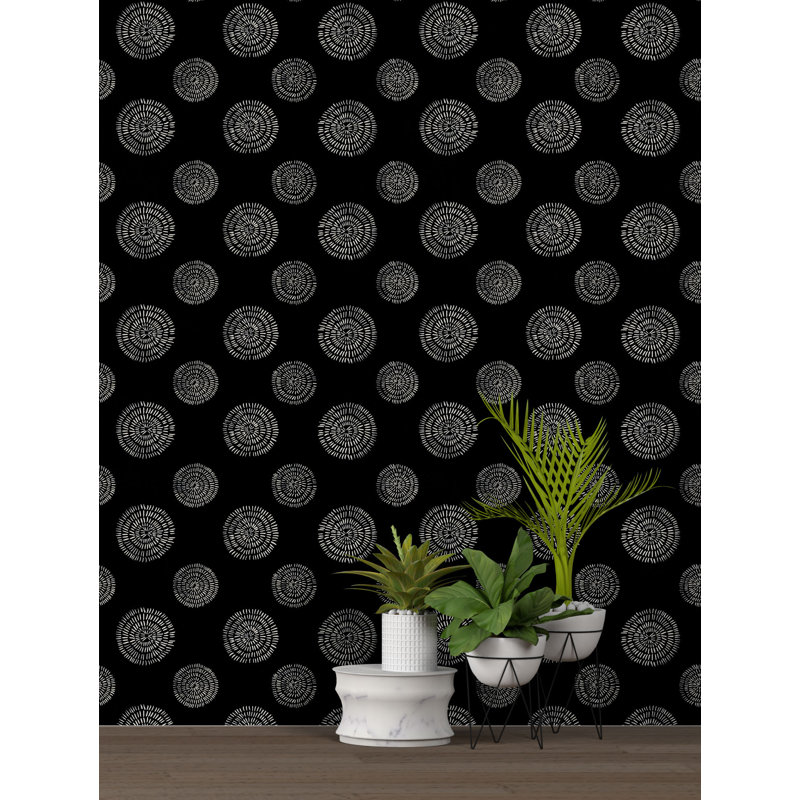 Susan Hable Geometric Wallpaper, Black/Gray