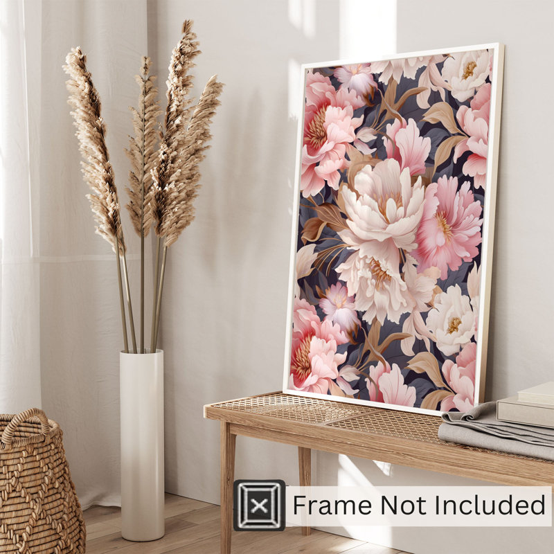 «Floral VI», reproduction d'art sans cadre, H 7 po x l 5 po