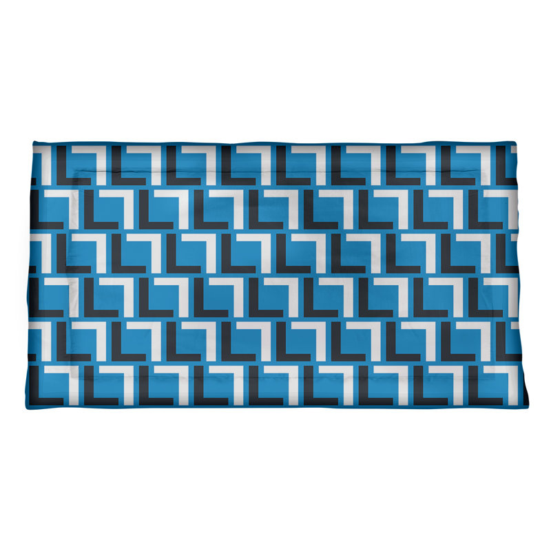 Taie décorative Carolina Football, Très grand, Bleu Carolina / noir / blanc, Microfibre