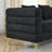 3-Seater + 3-Seater Combination Sofa.BLACK Teddy
