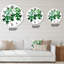 Vintage Green Leaves Plants II - horloge murale traditionnelle-60327177