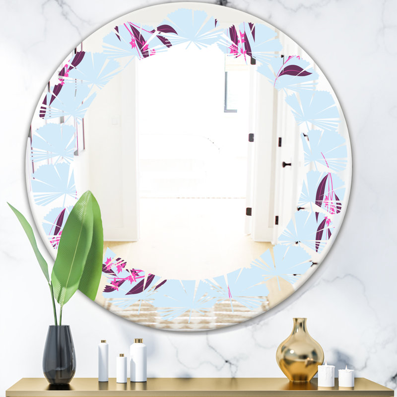 Miroir mural Leaves Bright Eucalyptus, 23,6 po x 23,6 po