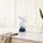 8" Hand Blown Blue Glass Vase