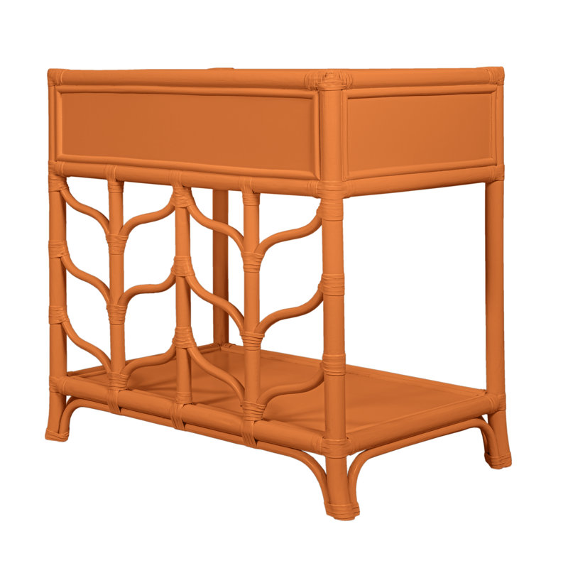 Ivy 1 - Drawer Nightstand, Citrus Orange
