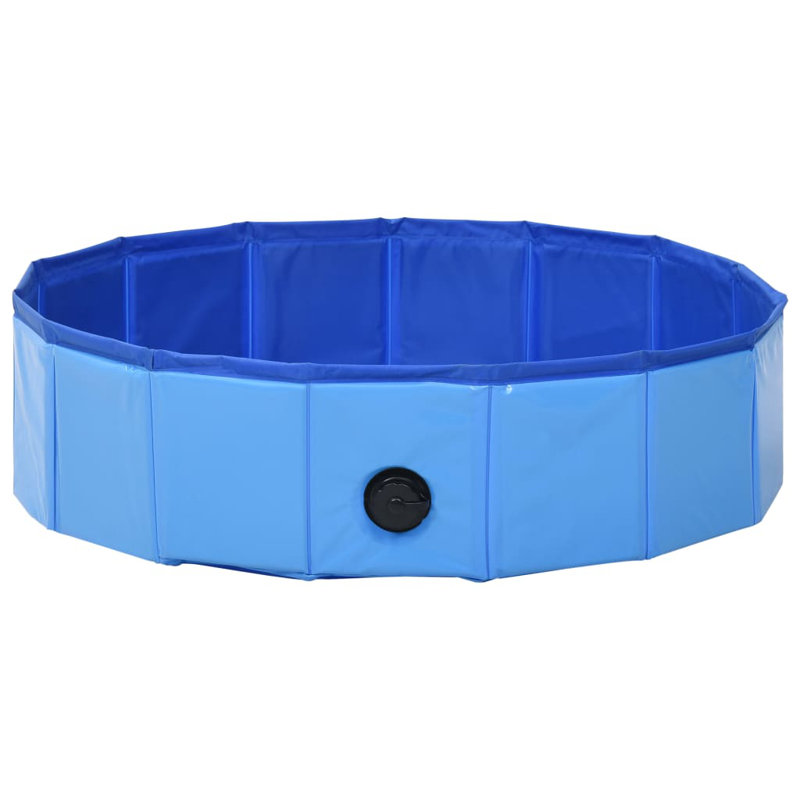 Mossley Plastic Round Pet Pool H x W x L, 20cm H x 80cm W x 80cm D, Blue