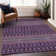 Premium Machine Washable Prisco Purple Rug