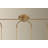 Jove 10.25" 4-Light Cloud Glass Linear Chandelier