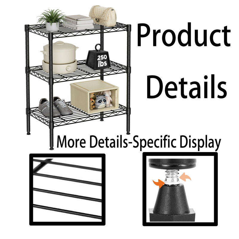 Pertef 23.6 " W Iron Shelving Unit