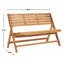 Banc de jardin en bois Mignardise-26221385