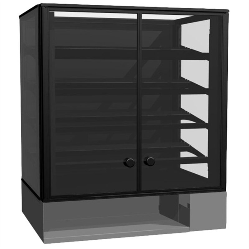 Vitrine de comptoir / Merchandiser 32 po - noir 7 pi. Cu. Structural Concepts Impulse CSC3223 WS-740CSC3223