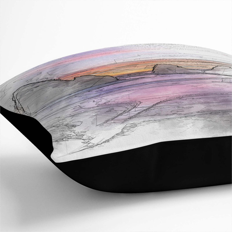 Square Cushion, 40cm H x 40cm W x 15cm D, Black