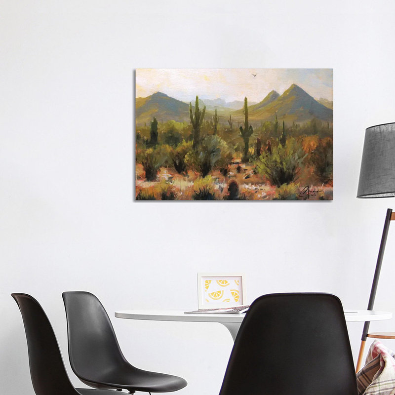 Morning At Lost Dog Wash Trail by Christopher Clark - Painting on Canvas, Wrapped Canvas, 101.6 cm H x 66.04 cm W x 1.91 cm D