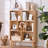 7 Cube Bookshelf, 3 Tier Modern Bookcase With Legs, Wood Cubeicals Organizer Storage Open Shelves, Retro Display Book Shelf, Freestanding Short Book Case For Bedroom,Living Room,Office-1887888346