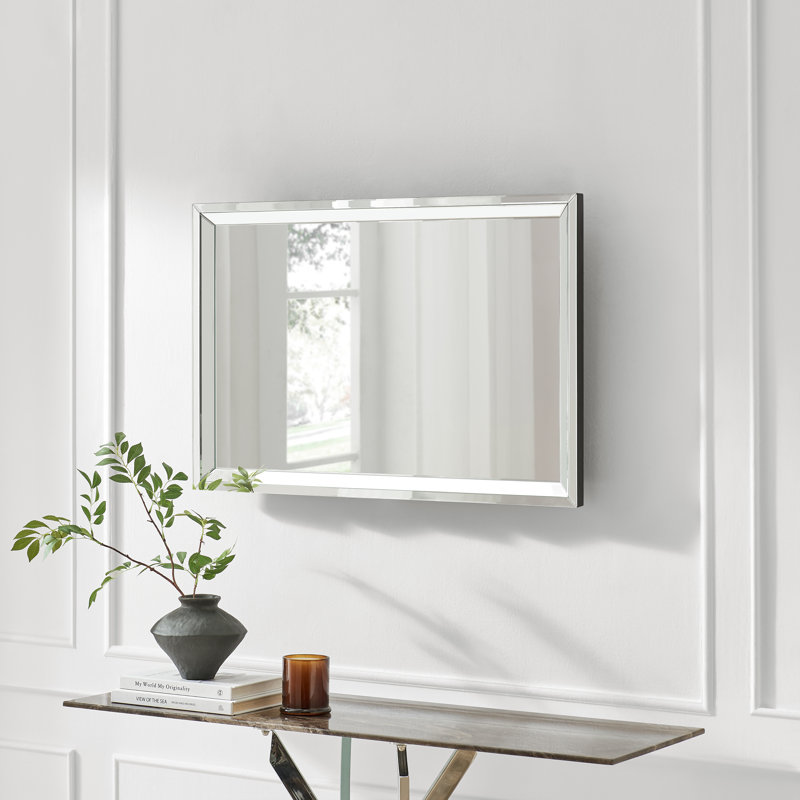 Almine Glass Rectangle Mirror, 90 cm H x 60 cm W