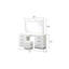 Ensemble coiffeuse Vannida en blanc laiteux