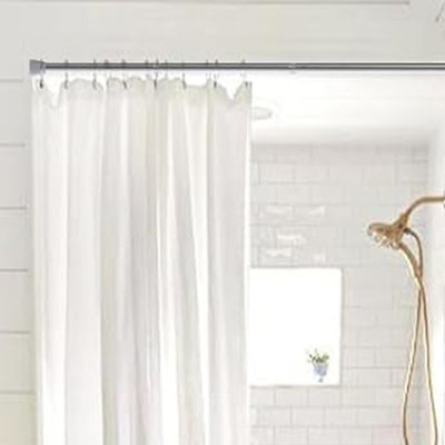 Adjustable Tension Rod 1pcs Adjustable Spring Curtain Rod28 to 48 Inch Non Slip for Bathroom