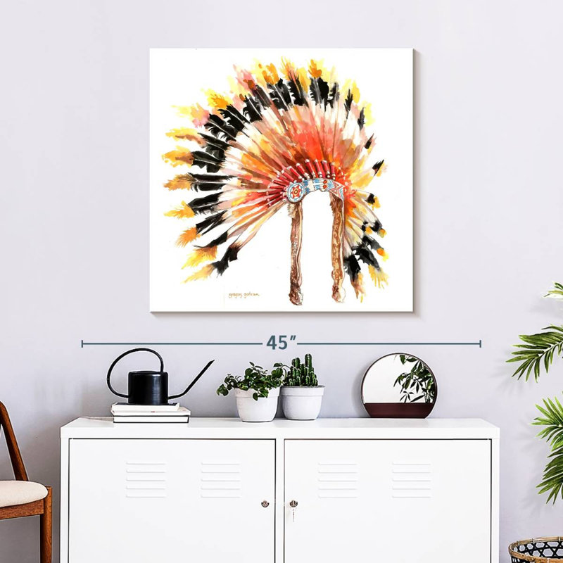Lelar Chief Headdress I, 30" H x 30" W