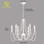 6-Light Dimmable Candle Style Chandelier-1340538382