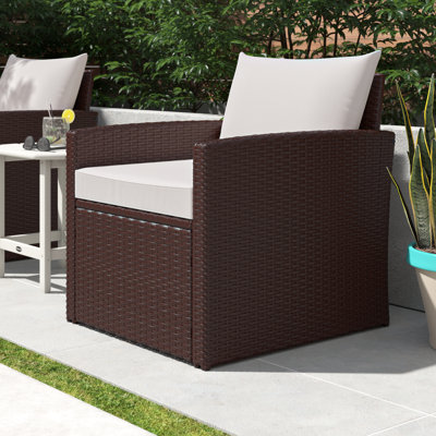 Avamonroe Wicker Outdoor Lounge Chair