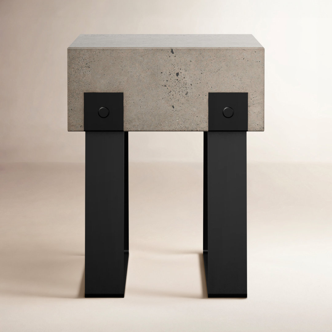 Kareen Industrial Accent stool AllModern