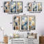 «Garden Bliss Mums» en blanc et bleu - ensemble de 3 impressions murales «Mums»-104074094-104074092
