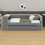 Lit tapissier double (conception plateforme) - tablettes de rangement, bureau, station de charge et lit gigogne-1582168314