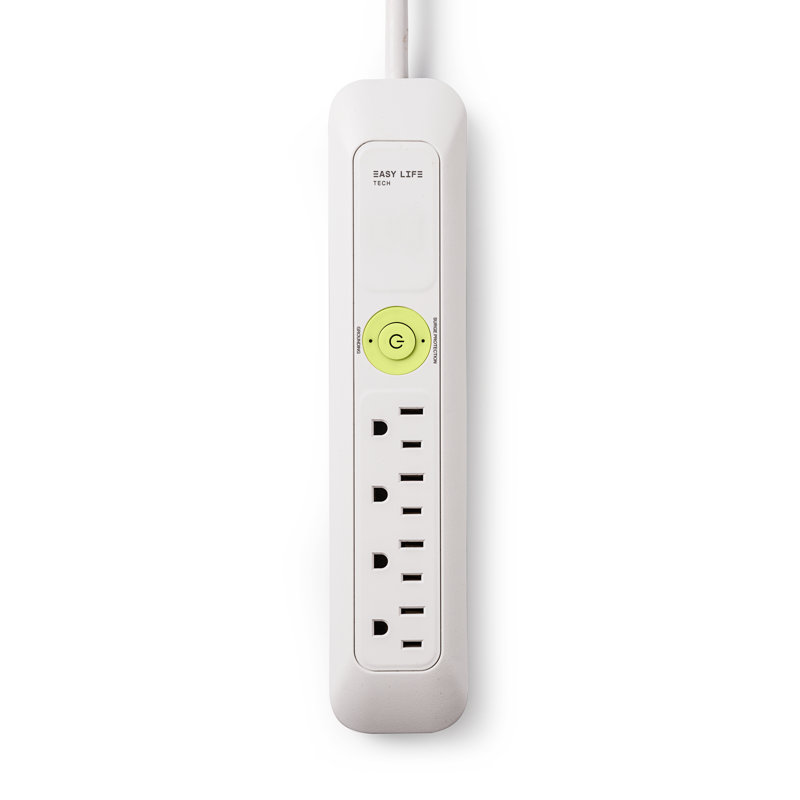 Power Strips 4-Outlet Power Strip Surge Protector, White
