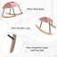 Chaise berçante avec dossier haut Yisroel-43518346