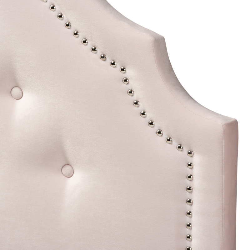 Miccah Upholstered Headboard, Twin, Light Pink