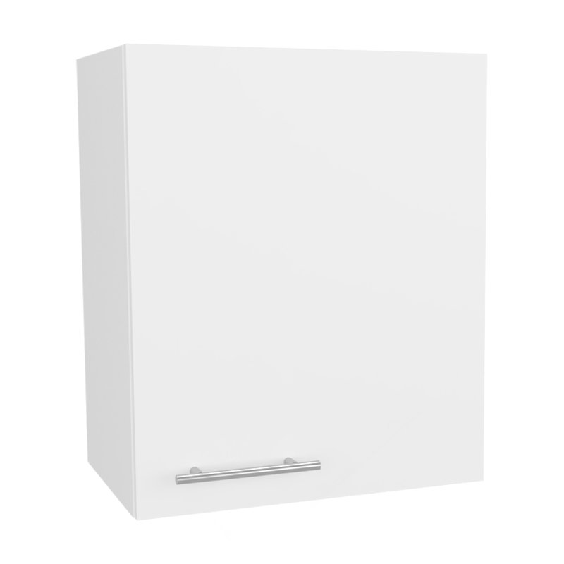 Armoire murale H 23,6 po, avec 1 porte et 2 tablettes, blanc, Blanc