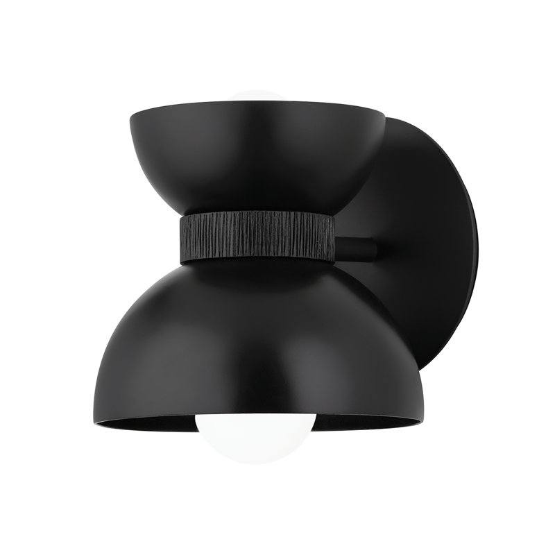 Pomona - 2 Light Wall Sconce - Soft Black/Textured Black