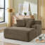 Fauteuil paresseux confortable en velours simple, sans assemblage, idéal pour les salons et les chambres à coucher, design moderne-554127124