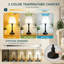 Pour une utilisation dans une chambre ou sur un bureau, cette petite lampe tactile noire offre 3 niveaux de luminosité.