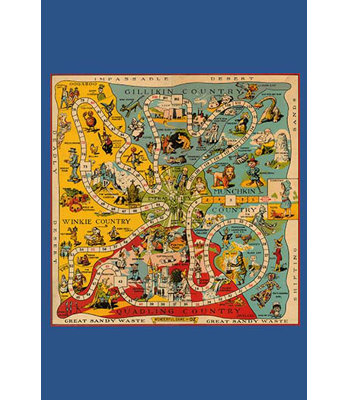 « the merveilleux game of oz-board » par john r. neill rétro