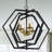 20" DIY Multi-Tier Matte Black Pendant Light w Adjustable Shades, 4-Lights and Adjustable Hanging Chain