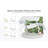 Neeli 47 Inch Home Office Wireless Charging Glass Standing Desk With Usb And Type-C-770256984