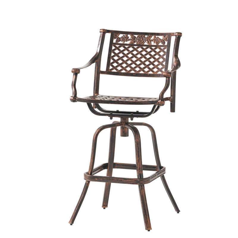Tabouret d'extérieur Shiny Copper