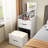 Vanity Desk With Flip Top Mirror And Storage, Elegant Bedroom Dressing Compact Makeup Lighted Mirror, White Finish, Practical For Table-424062721