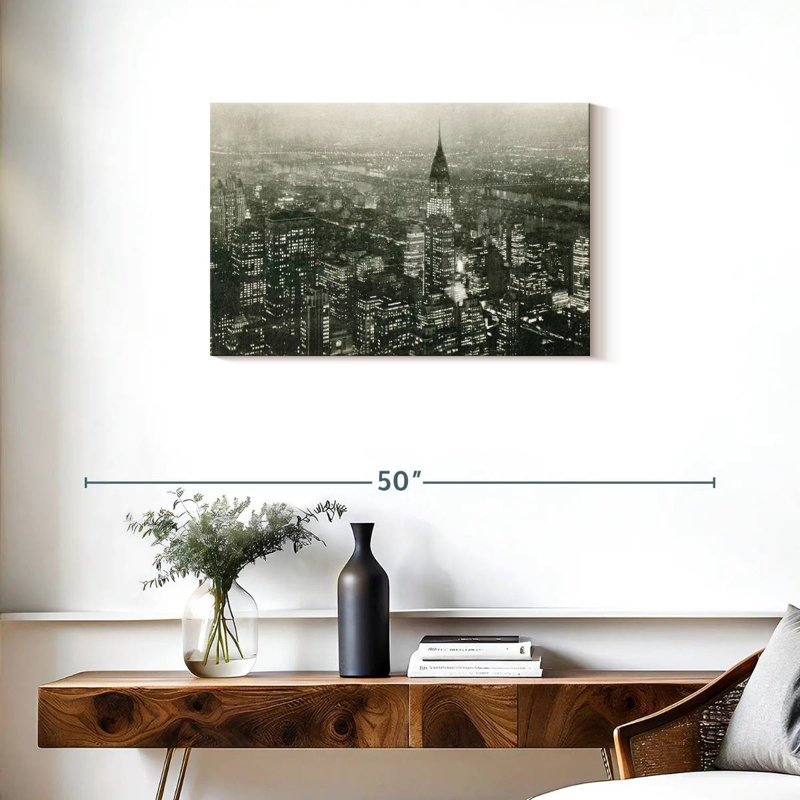Nicci, superbe Manhattan la nuit, H 20 po x l 30 po
